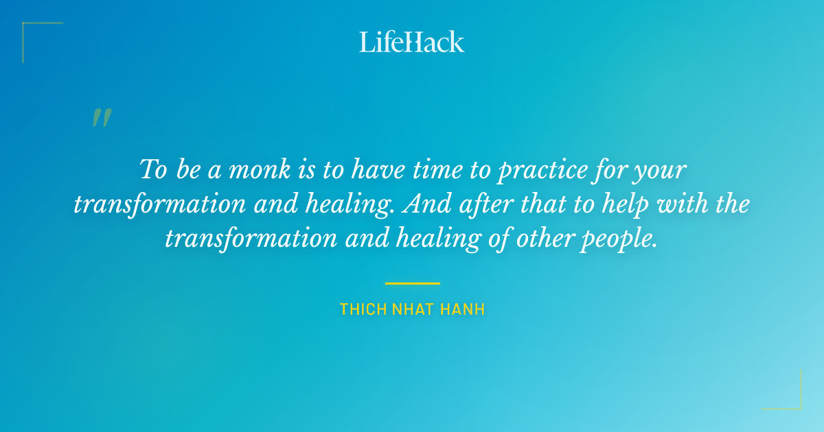 Quote by Thich Nhat Hanh
