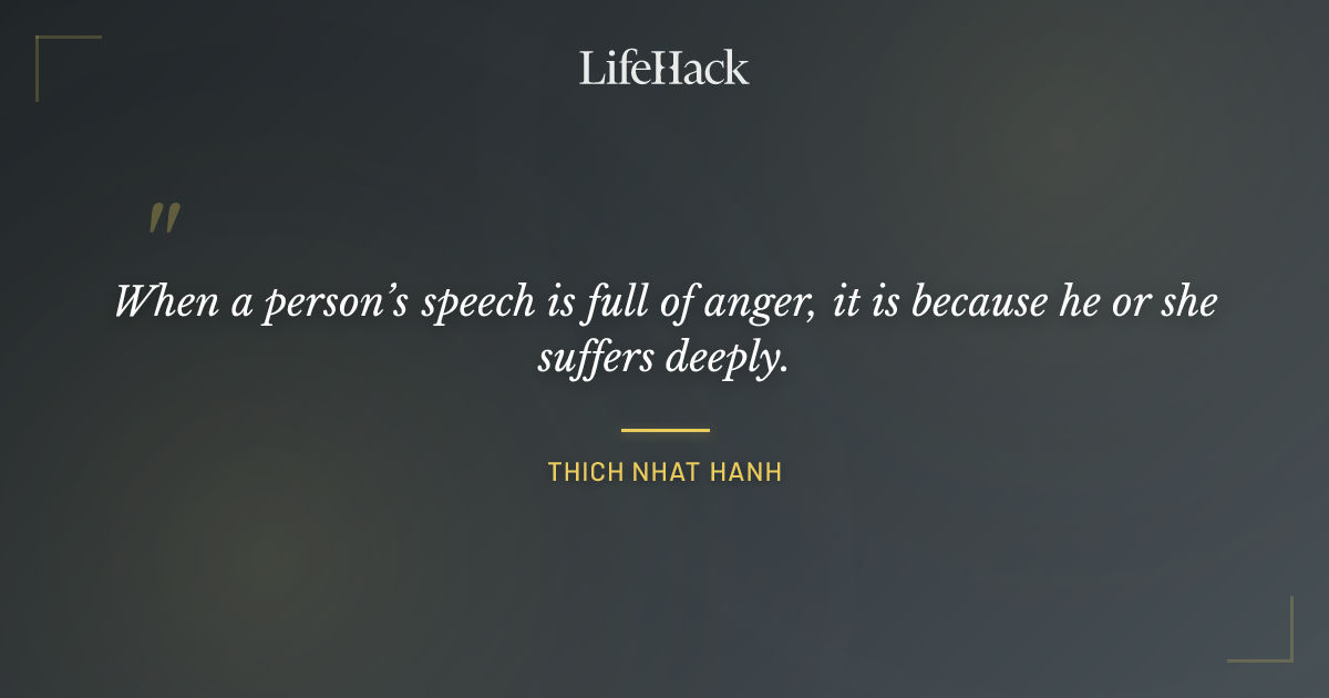 Quote by Thich Nhat Hanh