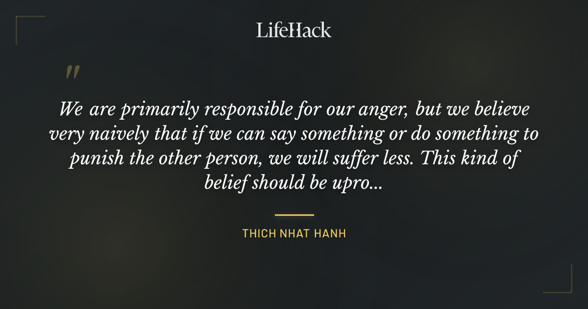 Quote by Thich Nhat Hanh