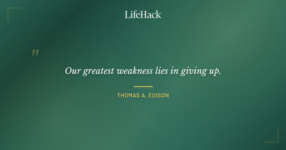 Quote by Thomas A. Edison