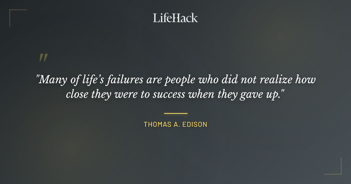 Quote by Thomas A. Edison