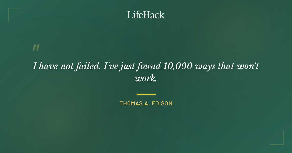 Quote by Thomas A. Edison