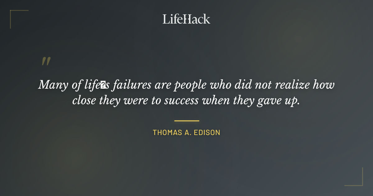 Quote by Thomas A. Edison
