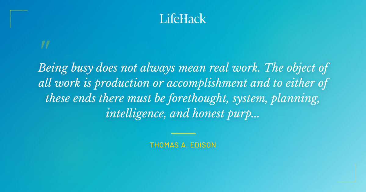 Quote by Thomas A. Edison