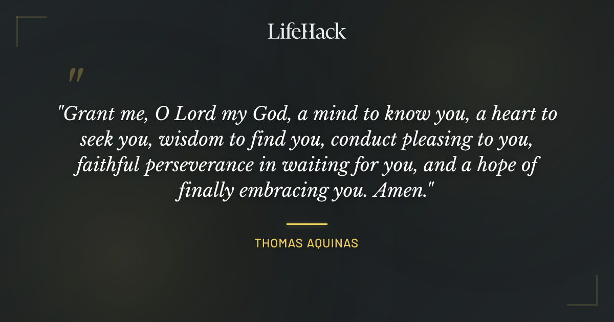 Quote by Thomas Aquinas