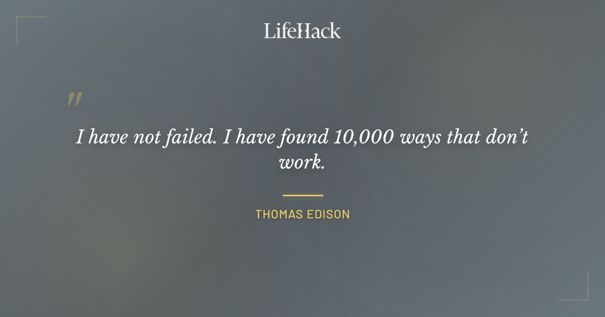 Quote by Thomas Edison