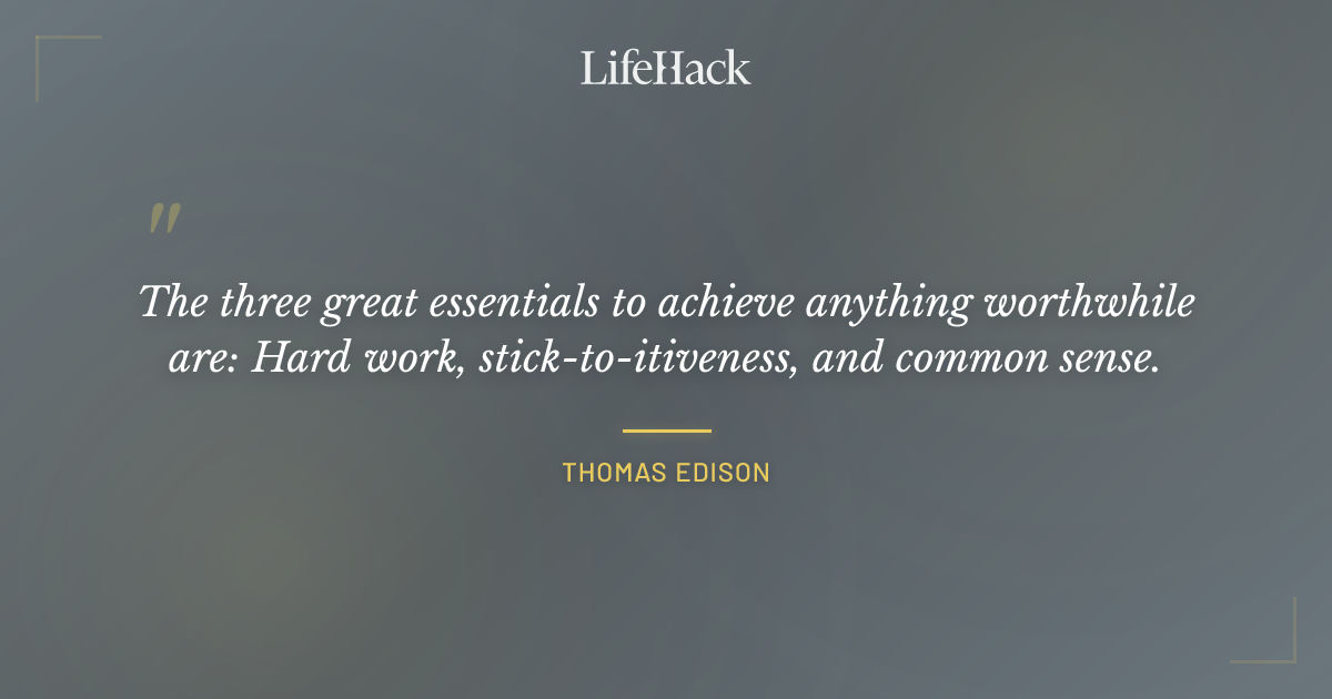Quote by Thomas Edison