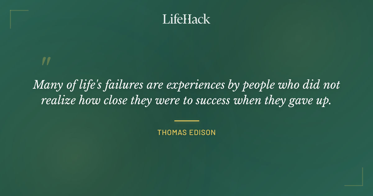 Quote by Thomas Edison