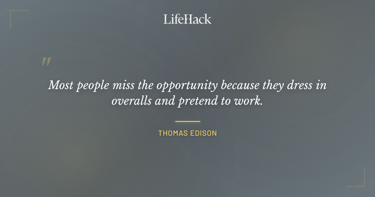 Quote by Thomas Edison