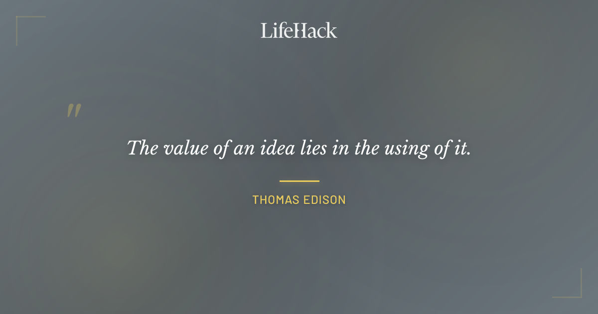 Quote by Thomas Edison