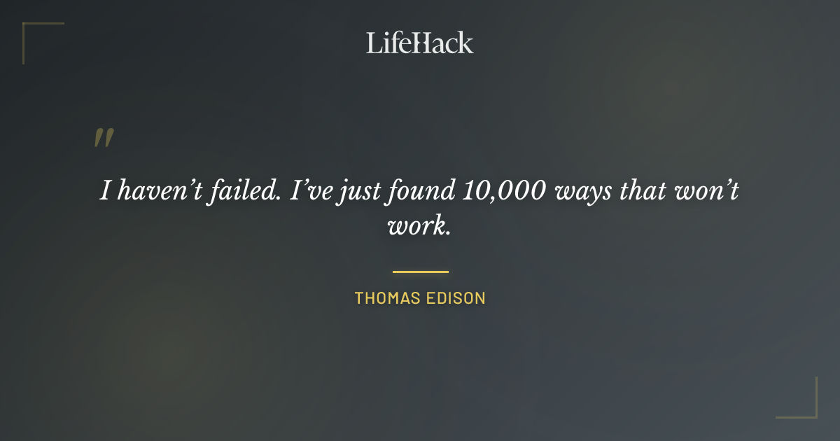 Quote by Thomas Edison