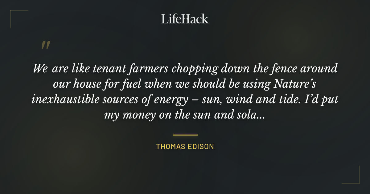 Quote by Thomas Edison