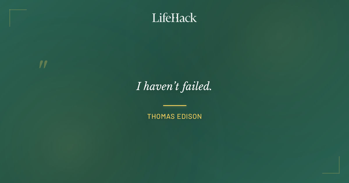 Quote by Thomas Edison