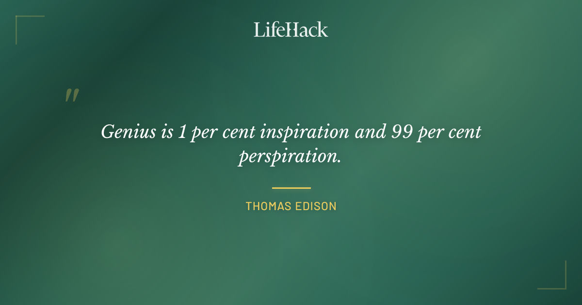 Quote by Thomas Edison