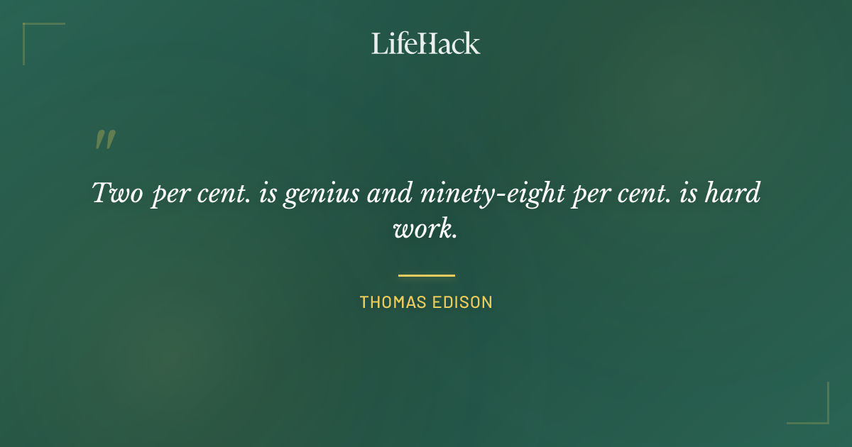 Quote by Thomas Edison