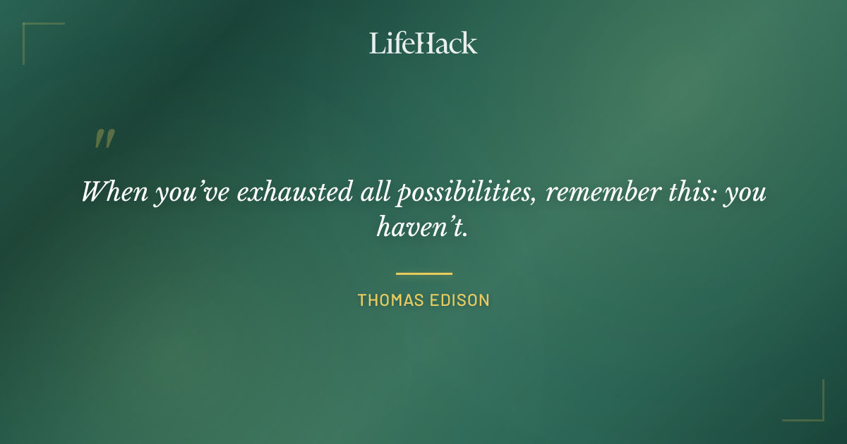 Quote by Thomas Edison
