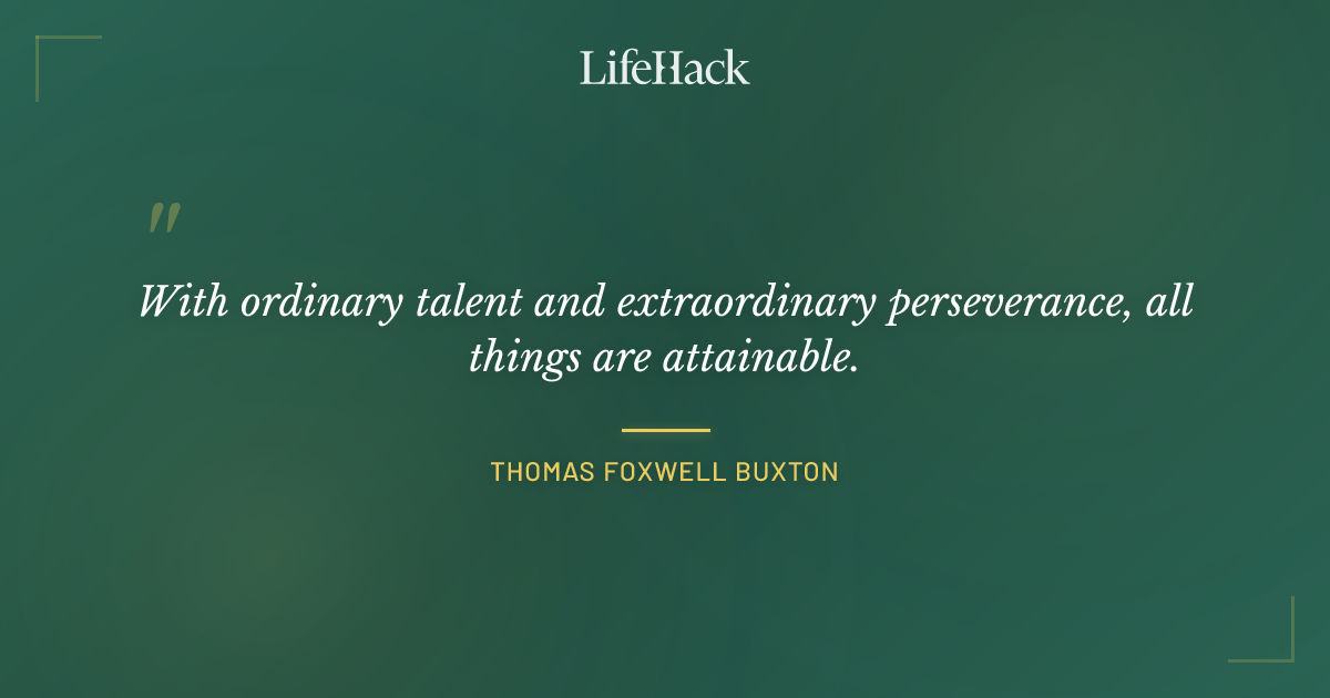 Quote by Thomas Foxwell Buxton
