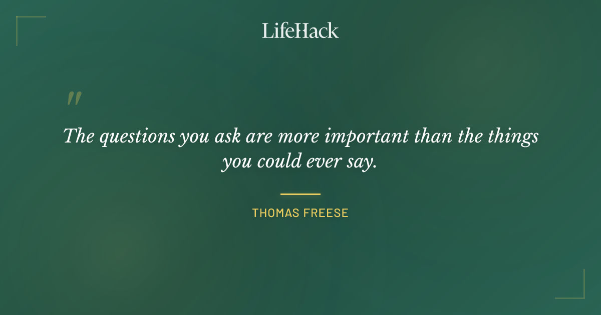 Quote by Thomas Freese
