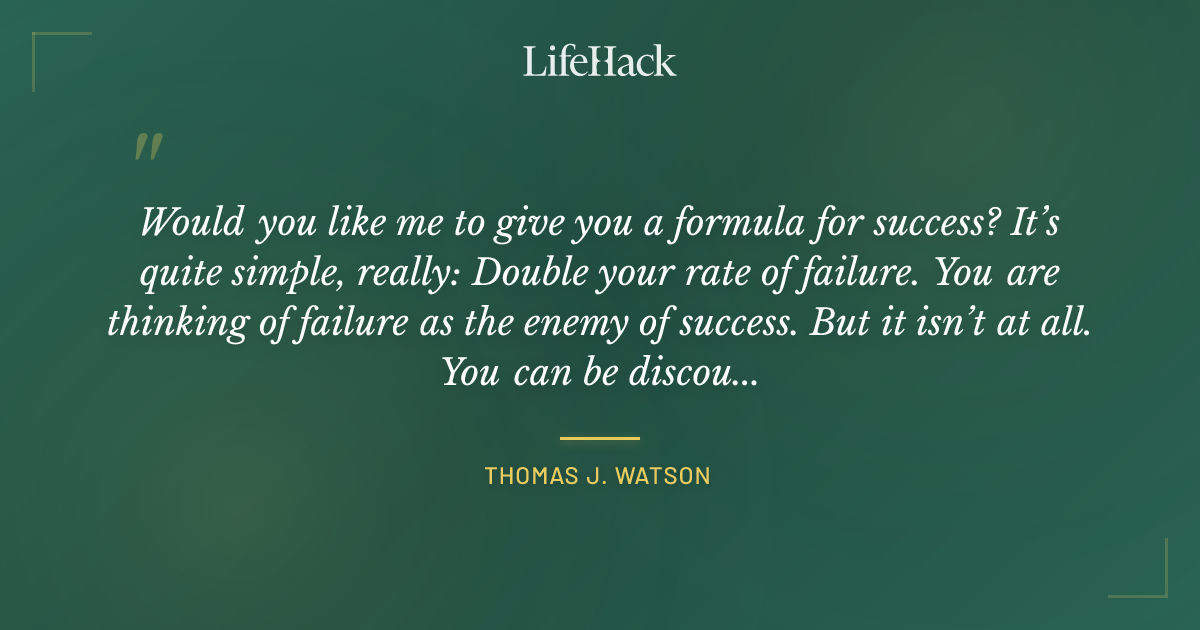 Quote by Thomas J. Watson
