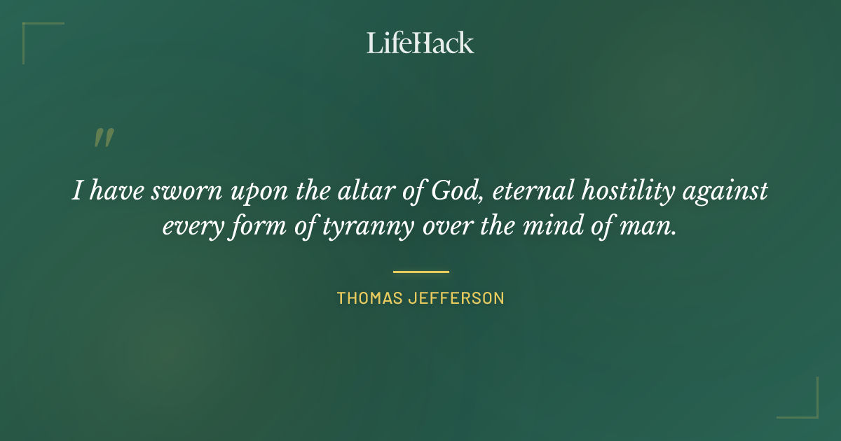 Quote by Thomas Jefferson