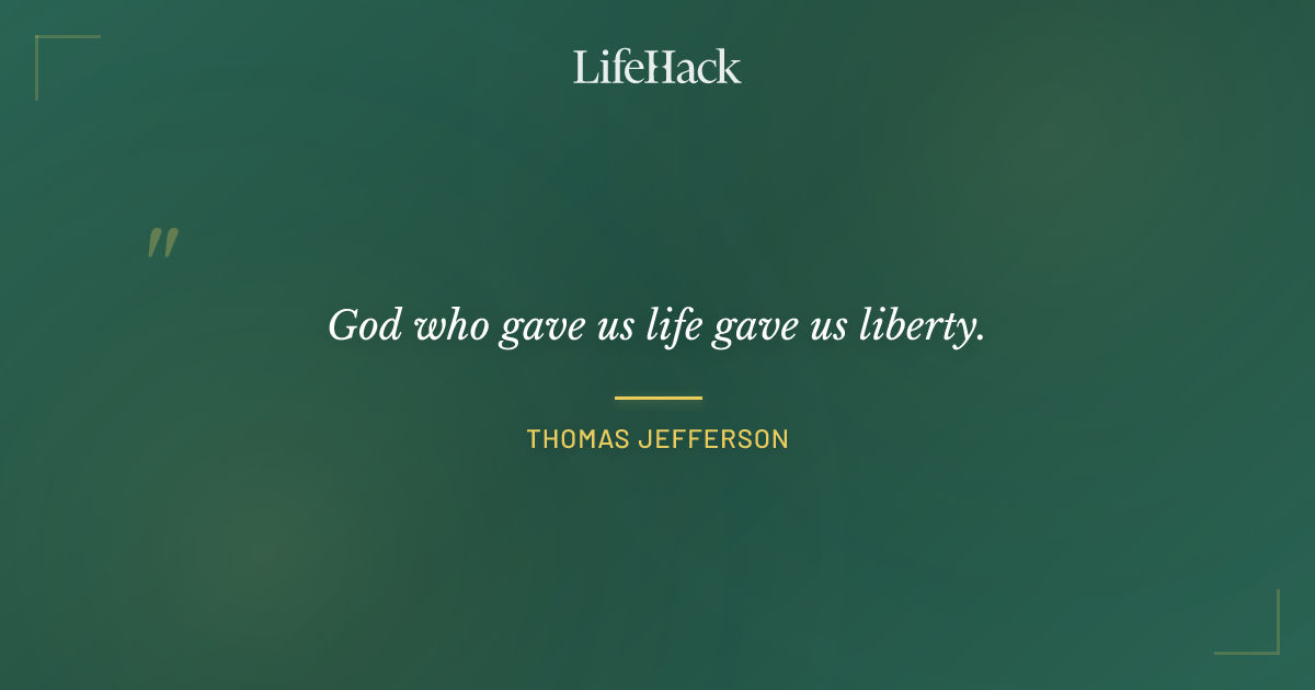 Quote by Thomas Jefferson