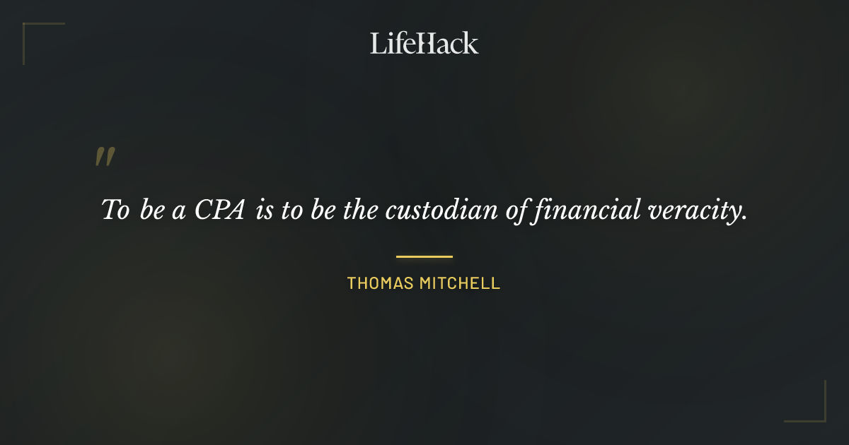 Quote by Thomas Mitchell