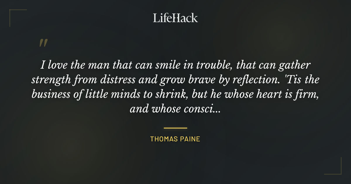Quote by Thomas Paine