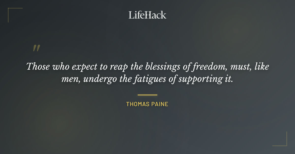Quote by Thomas Paine