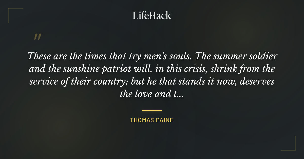 Quote by Thomas Paine
