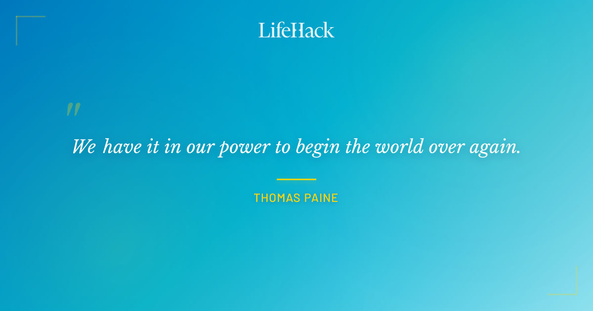 Quote by Thomas Paine