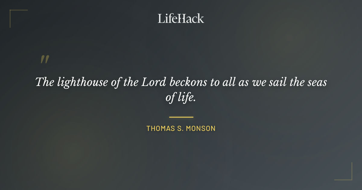Quote by Thomas S. Monson