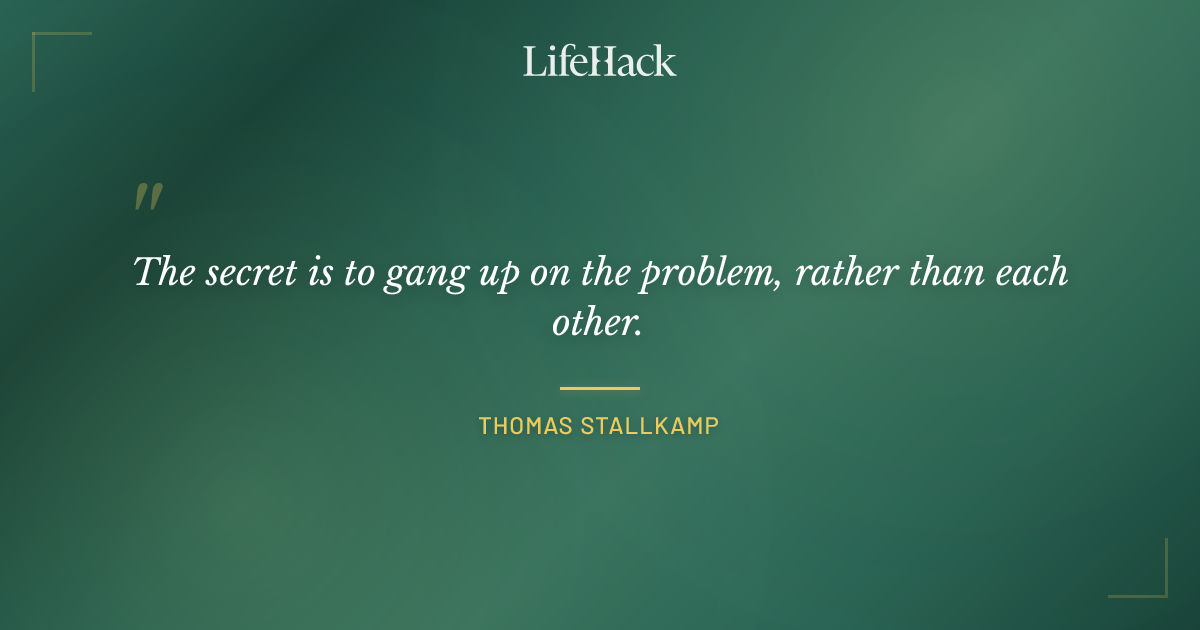 Quote by Thomas Stallkamp