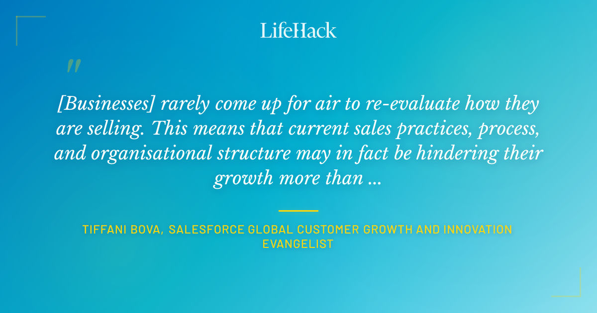 Quote by Tiffani Bova, Salesforce Global Customer Growth and Innovation Evangelist