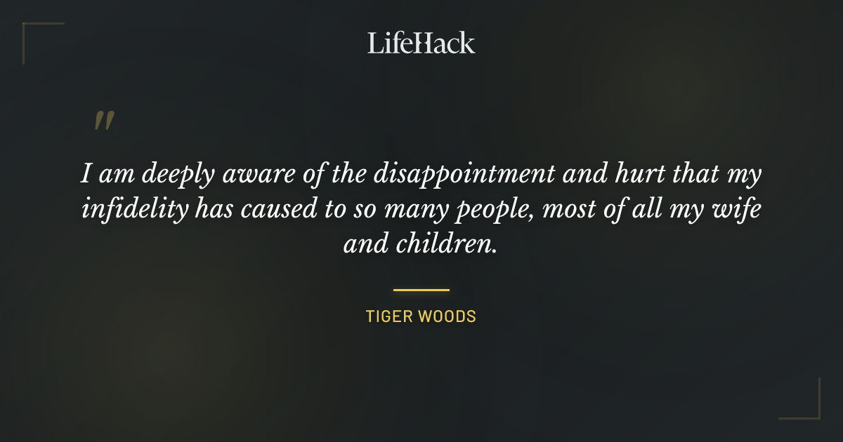 Quote by Tiger Woods