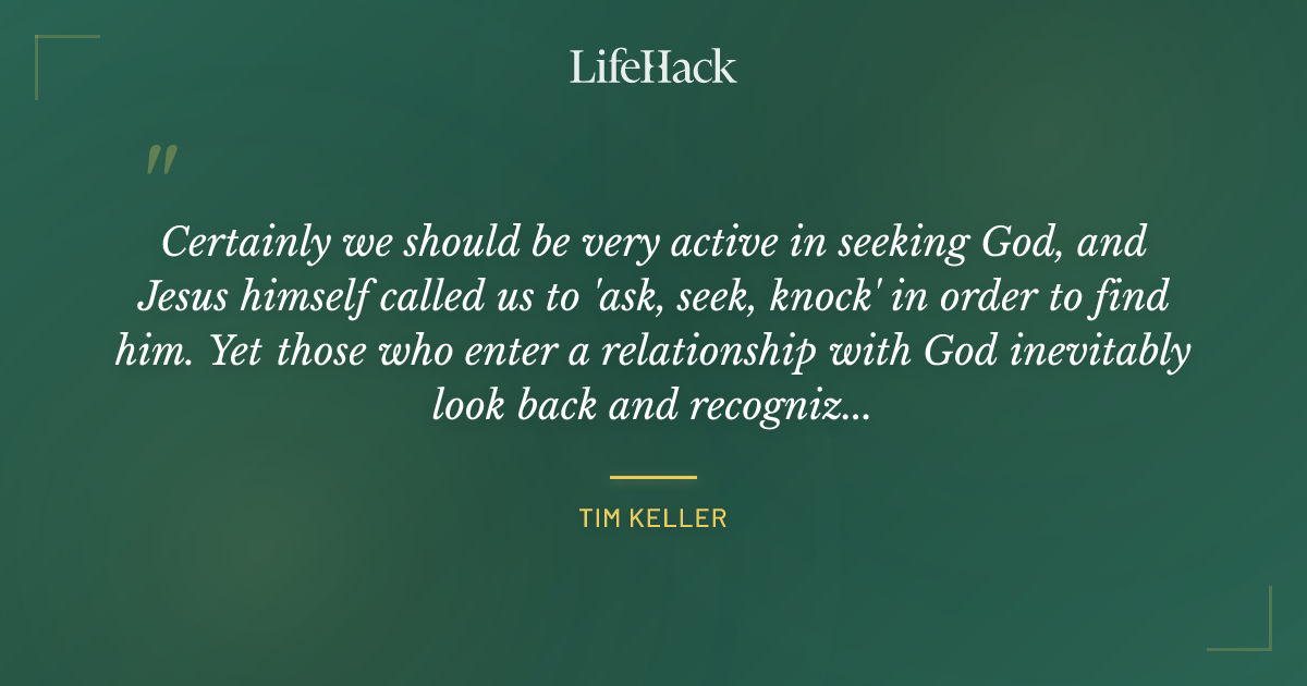 Quote by Tim Keller