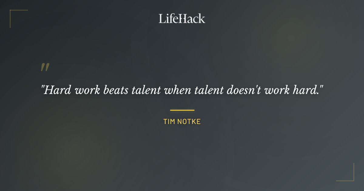 Quote by Tim Notke