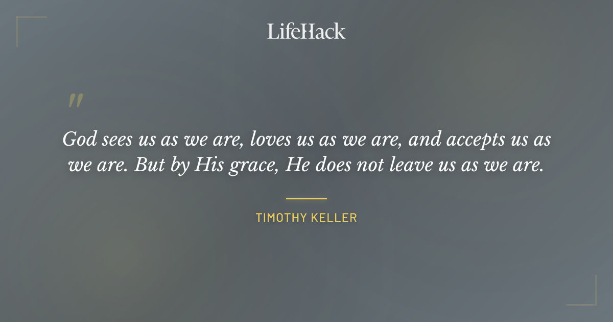 Quote by Timothy Keller