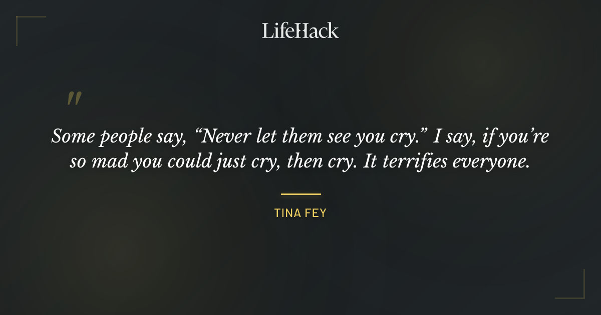 Quote by Tina Fey