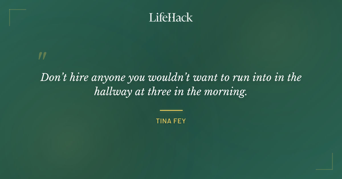 Quote by Tina Fey