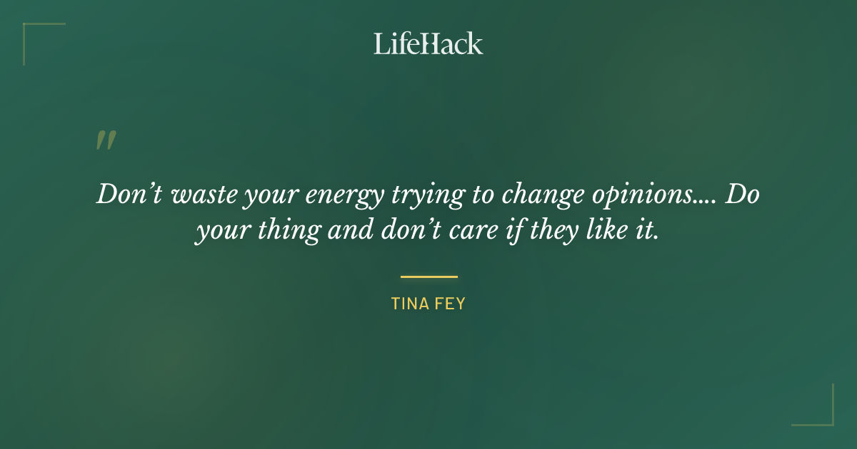 Quote by Tina Fey