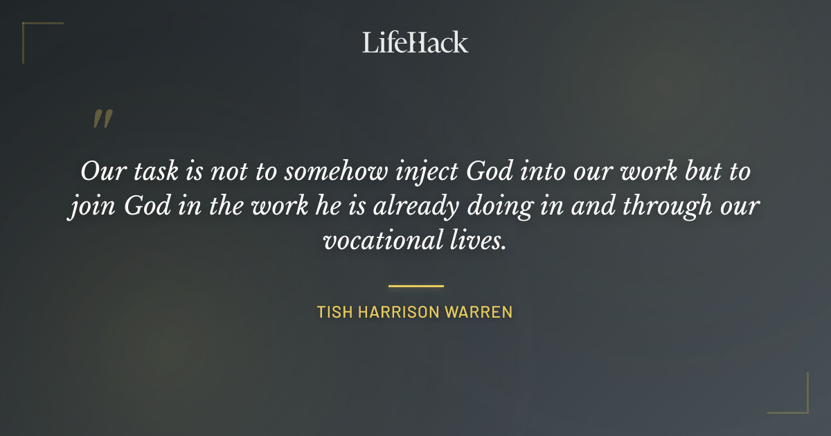 Quote by Tish Harrison Warren