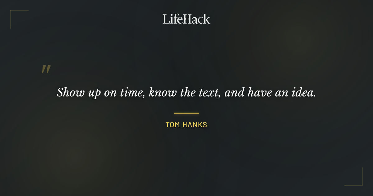 Quote by Tom Hanks