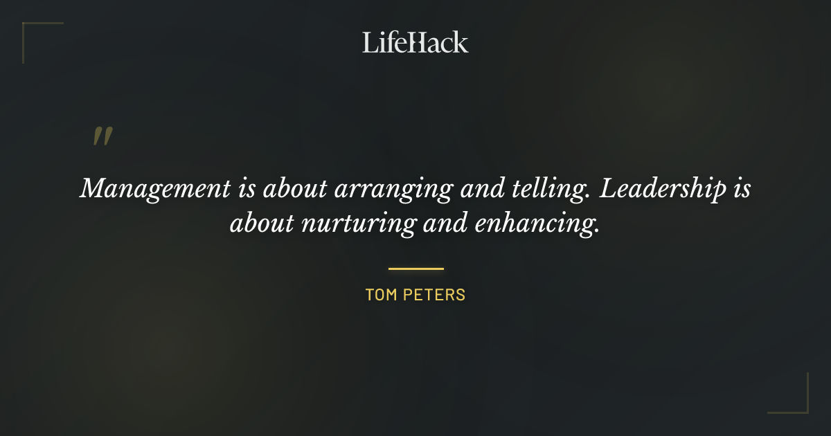 Quote by Tom Peters