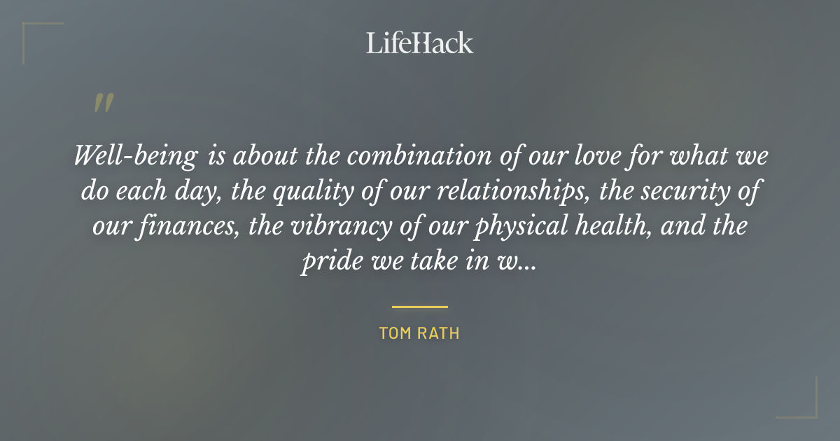 Quote by Tom Rath