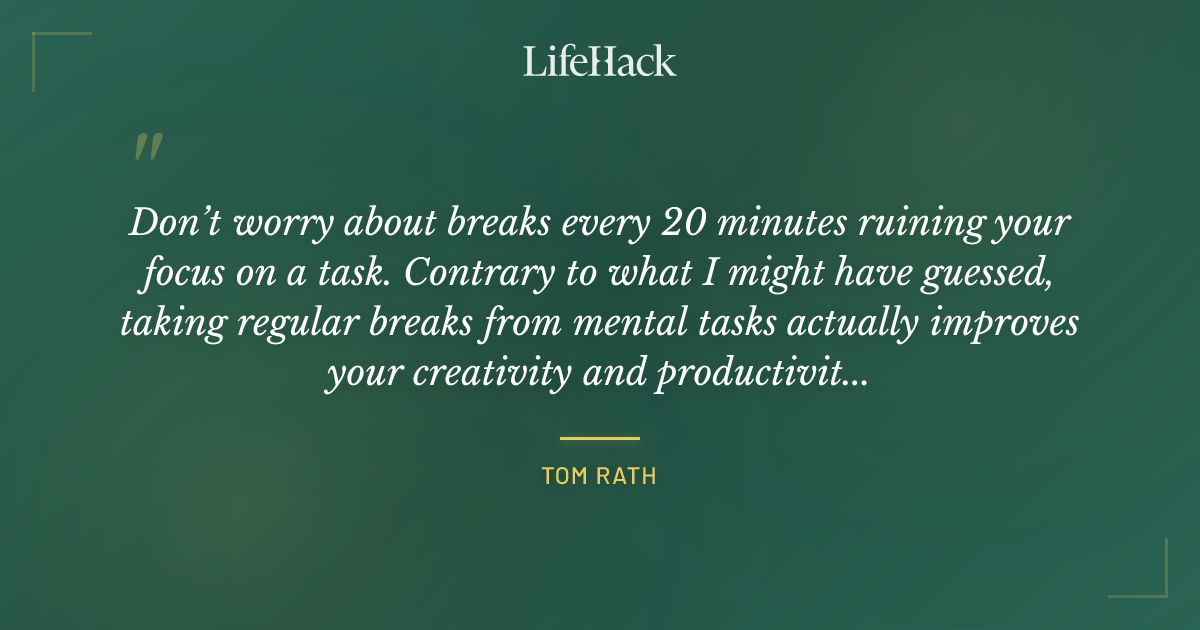Quote by Tom Rath