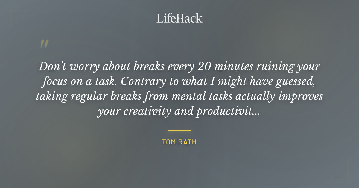 Quote by Tom Rath