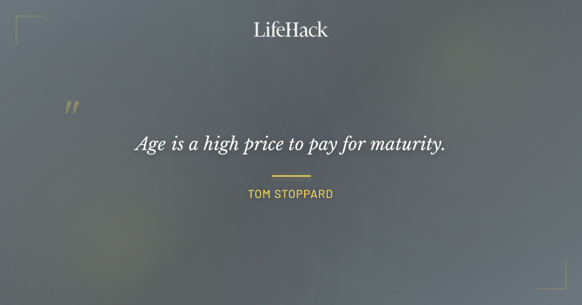 Quote by Tom Stoppard