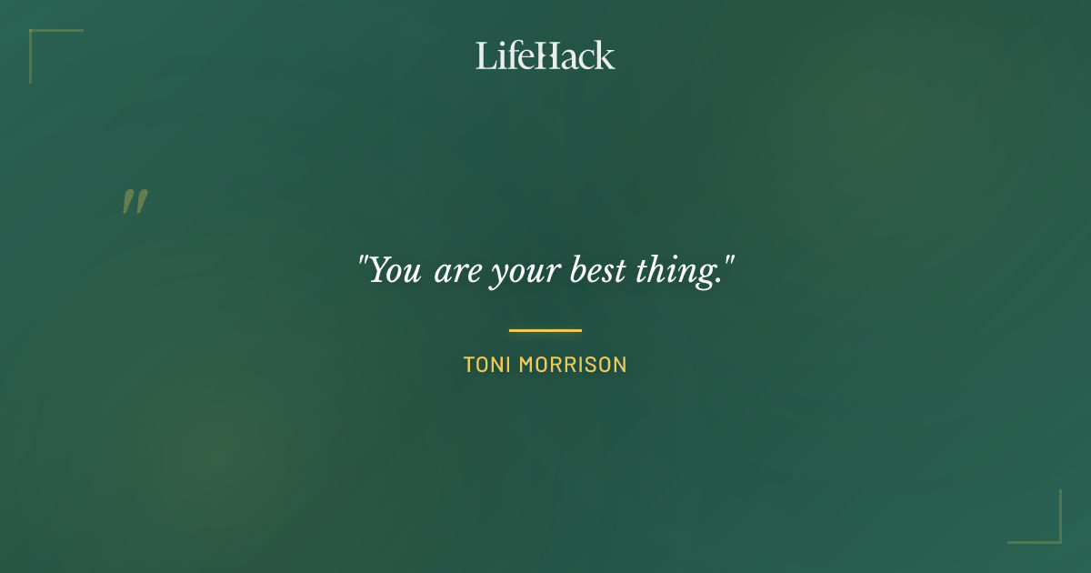 Quote by Toni Morrison