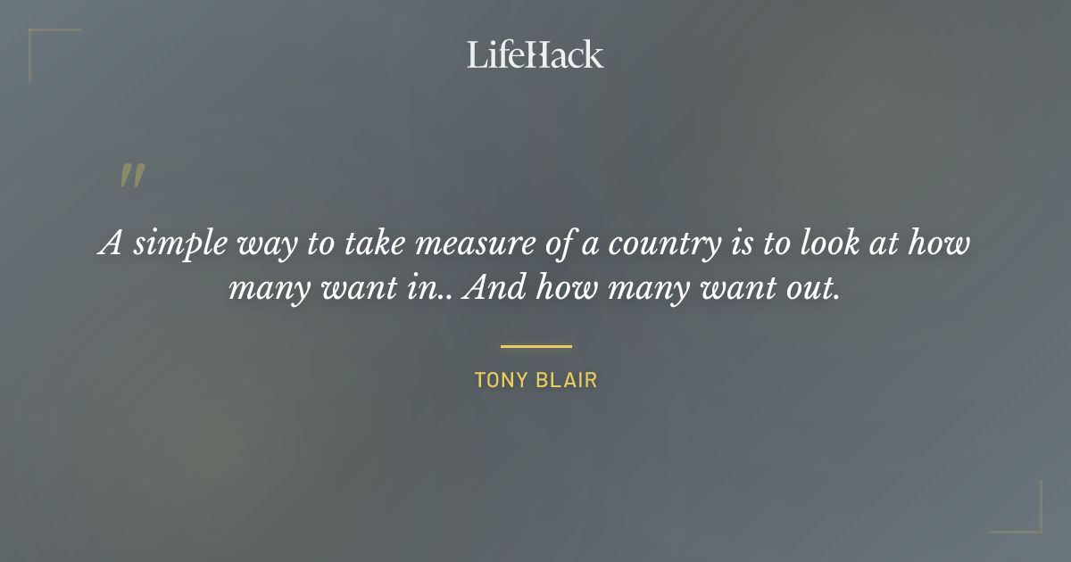 Quote by Tony Blair