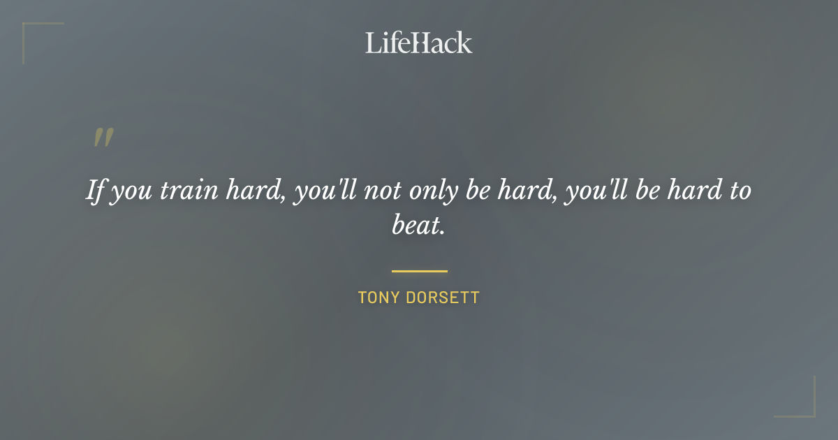 Quote by Tony Dorsett